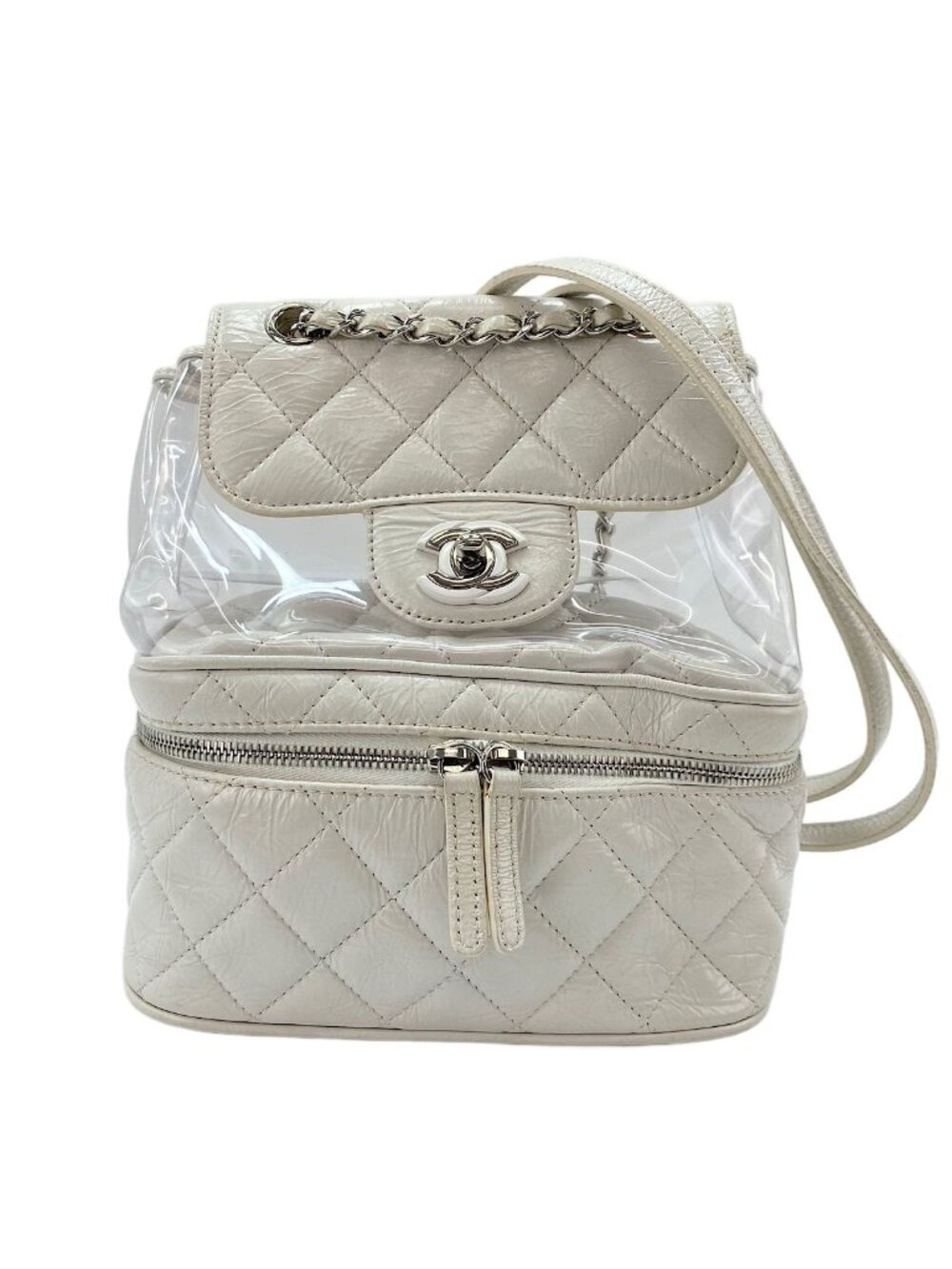 Chanel Backpack Quilted White